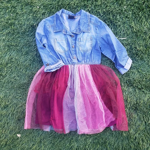 2 Denim Tutu Dresses (6) - Picture 6 of 10